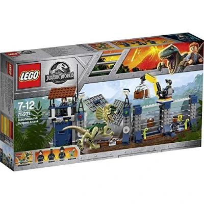 Image of LEGO 75931 Jurassic World Dilophosaurus Outpost Attack Playset, Dinosaur Figures, Build and Play Toys for Kids