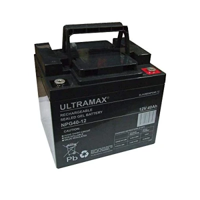 Image of ULTRAMAX 12v 40Ah DEEP CYCLE SEALED GEL MOBILITY SCOOTER WHEELCHAIR BATTERIES