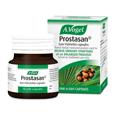 Image of A.Vogel Prostasan® Saw Palmetto capsules Prostate supplement for Men Relieve Urinary Discomfort in with BPH 1 Months Supply 30