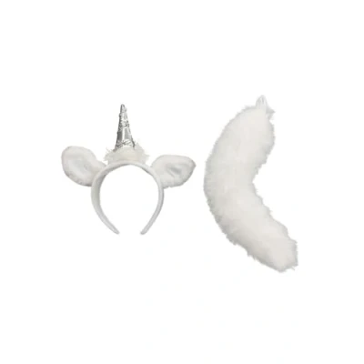 Image of Unicorn Headband &amp; Tail Costume Accessory Kit One Size
