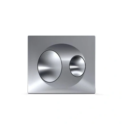 Image of Glossy Chrome, Dual Flush Abs Plate Orbi