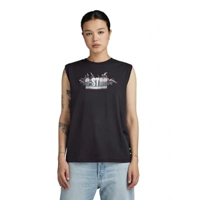 Image of G Star RAW Women&#039;s Merch Top, black (dk D24520 C954 6484), M