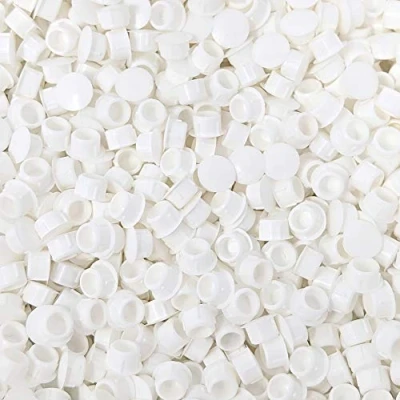 Image of M10 Plastic Hole Plugs (Pack of 25, White) Made in Germany