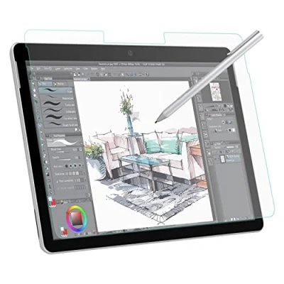 Image of MoKo PET Matte Screen Protector Fit Surface Go 4 2023 / 3 2021 2 2020 2018, Write, Draw and Sketch with The Pen Like on Paper, Anti Glare Film for Microsoft Go, Clear