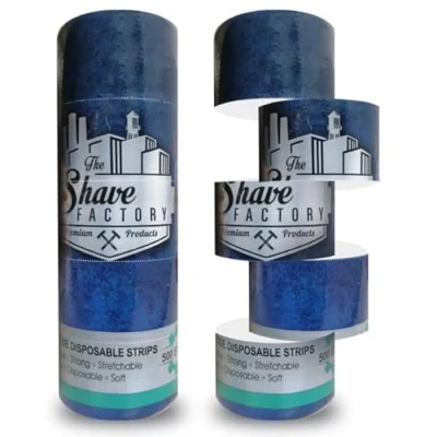 Image of The Shave Factory Hygienic White Neck Strip, 500 Strips 5x 100 Rolls Pack (White)