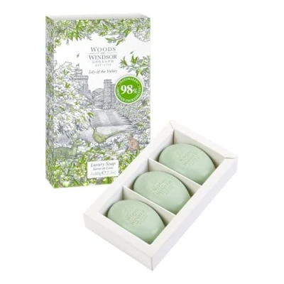 Image of Woods of Windsor Lily the Valley Soap 3 x 60g