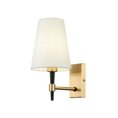 Image of Zaragoza Wall Candle Lamp Brass, 1 Light, E14