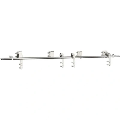 Image of Vidaxl Sliding Door Hardware Kit 200 cm Stainless Steel Silver