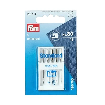 Image of Prym Sewing Machine Needles, Metal, Silver, 9.3 x 5.7 0.7 cm