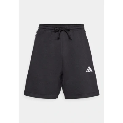 Image of adidas Men&#039;s Essential Three Stripes French Terry Short, Black/White, M