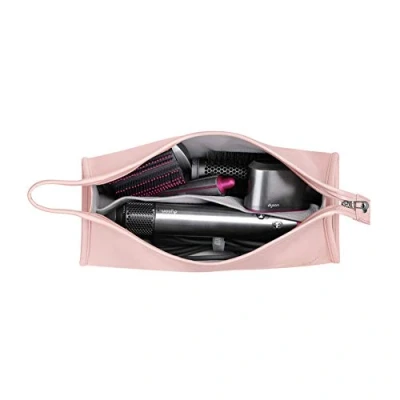 Image of BUBM Travel Storage Bag Compatible with Dyson Airwrap Styler, Shark Flexstyle Air Styling &amp; Drying System, Portable Carrying Case Organizer for Styler and Attachments,Pink