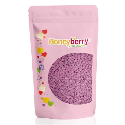 Image of HONEYBERRY INCLUSIONS Purple Stars Sprinkles 200g Premium Edible Decorating for Baking, Cupcake and Cake Decorations, Ice Cream, Dessert Icing Decoration Toppers