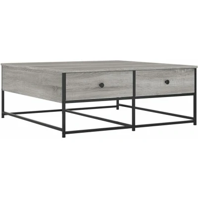 Image of vidaXL Coffee Table Grey Sonoma 100x99x40 cm Engineered Wood