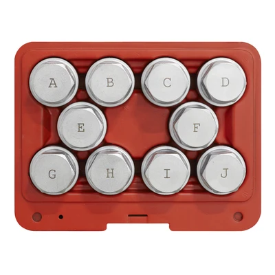 Image of Sealey Locking Wheel Nut Key Set 10pc Land Rover