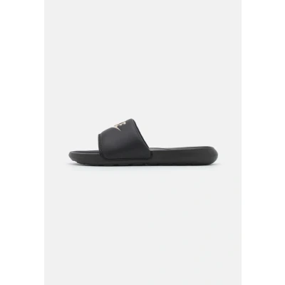 Image of Nike Sportswear Victori ONE Slide Mules, Men&#039;s, Size: 16, Black/metallic gold High quality imitation leather