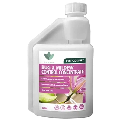 Image of Enviro Works Bug and Mildew Control 500ml Super Concentrate Pesticide Free Safe to use around children, pets bees
