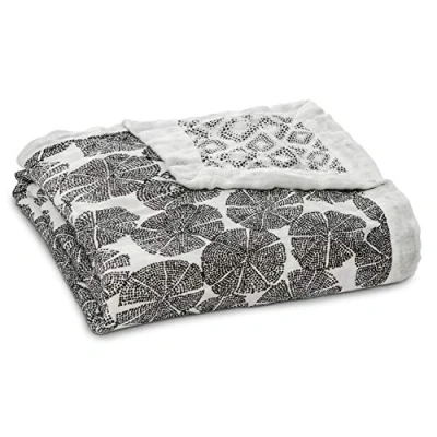 Image of aden + anais silky soft Dream Blanket, 120x120cm, Ideal Newborn Nursery &amp; Cot Blankets for Baby Girls Boys, Toddler Infant Bedding of Bamboo Viscose Muslin, Shower Registry Gift, in motion
