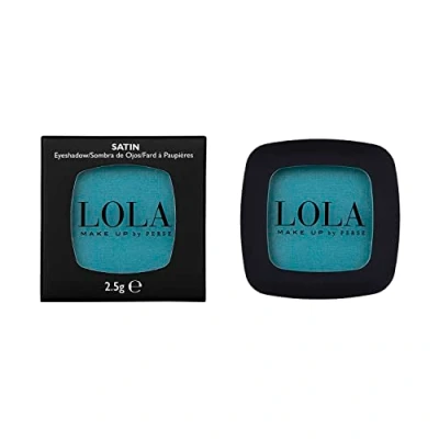 Image of Lola Make Up Mono Eyeshadow, Turquoise, Satin, Rich Intense Pigmentation, High Coverage, Use Wet &amp; Dry, All Skin Tone, Mineral Oil Free, Vegan Cruelty No. 005