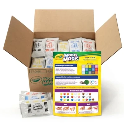 Image of Crayola Model Magic, Modeling Clay Alternative, 15 Assorted Colors, 1 oz Packs, 30 Count