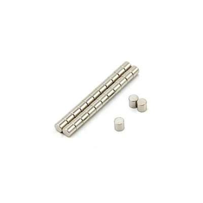 Image of Samarium Cobalt High Temperature Magnet for Motors, Electric Turbo Machinery and Sensors 6mm dia x thick 0.89kg Pull Pack of 4