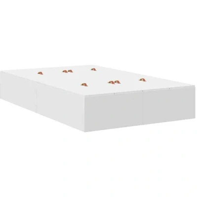 Image of vidaXL Storage Bed Frame White 120x200 cm
