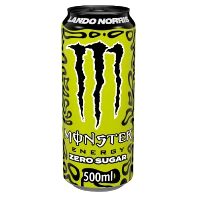 Image of Monster Energy Lando Norris Zero Sugar Drink 12 x 500ml Cans B Vitamins Taurine Guarana Limited Edition