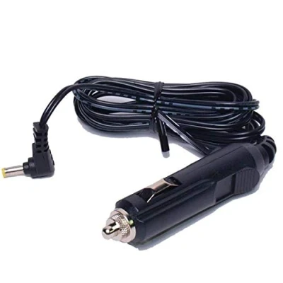 Image of K M Electronics® 12V 12 Volt Cigar Plug to 1.3MM DC Angled Cable Lead Wire Length 2.5M