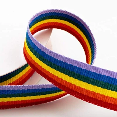 Image of Rainbow Ribbon 25mm x 10 Metres