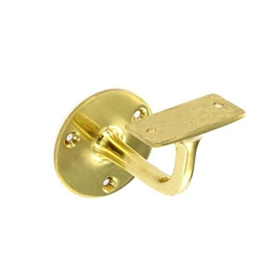 Image of Brass Handrail Bracket Banister Support 63mm