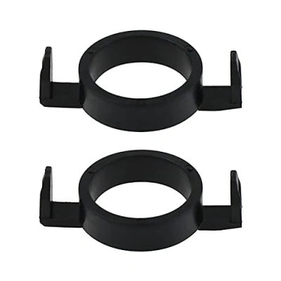Image of eMagTech 2x H7 LED Base Adapter Holder Headlight Bulb Socket Retainer Clips Black Compatible with 508 2008 3008 C5 DS5 DS6