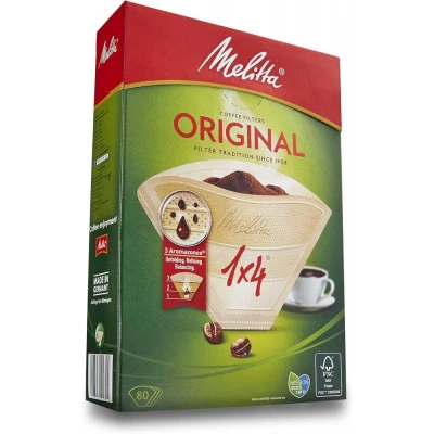 Image of Melitta Original Coffee Filters 1x4 Pack Of 80