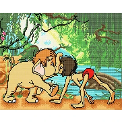 Image of CRYSTAL ART Disney Jungle Book Diamond Painting 40 x 50 cm