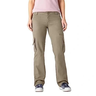 Image of Dickies, Women&#039;s, TWILL CARGO PANT STRAIGHT, RINSED DESERT SAND, 12/Regular