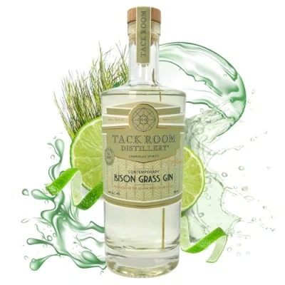 Image of Tack Room Distillery Bison Grass Gin Unique Artisan 70cl 40% ABV