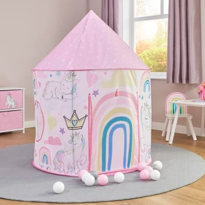 Image of Liberty House Toys Unicorn Play Tent, Pink, Dia100 x H135 cm