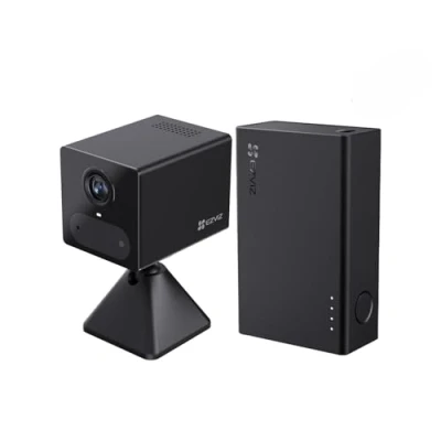 Image of EZVIZ 2K 4G Mini Battery Camera Indoor Wireless, 512GB Support, AOV Mode 24/7, No Subscription Fee, App Control, WiFi, 2.4GHz, AI Human Detection, Night Vision, Google Alexa (CB2 +Power Partner)
