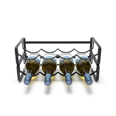 Image of simplywire Modular Wine Rack Stackable Bottle Holder Black