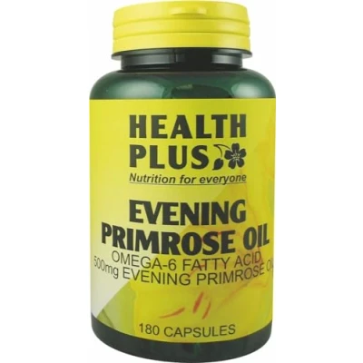 Image of Health Plus Evening Primrose Oil 500mg Omega 6 Supplement 180 Capsules