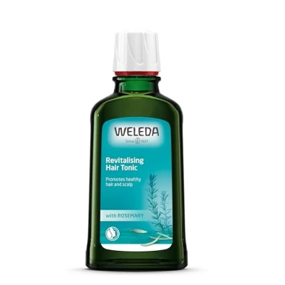 Image of Weleda Rosemary Oil Revitalising Hair Tonic, Growth, Thinning Hair, Loss, Healthy Scalp, Women &amp; Men, Natural Organic, Vegan, Zero Plastic 100ml