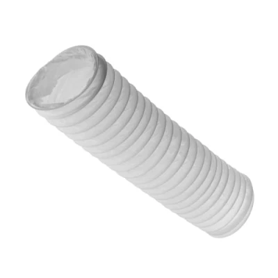 Image of 160mm (6 inch) x 1 metre PVC Flexi Hose White Universal Tumble Dryer Cooker Hood Extractor Fan Air Conditioner