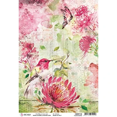 Image of Ciao Bella Papers Rice Pap HUMMINGBRD, Hummingbird, Microcosmos, One Size