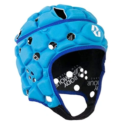 Image of Body Armour Ventilator Headguard Rugby Head Protection Scrum Cap (Large Boys, Mid Blue)