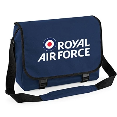 Image of Royal Air Force Logo Messenger Bag (One Size, Navy)