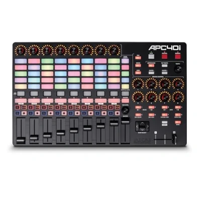 Image of Akai Professional APC40 MKII USB MIDI Controller for 1 to Mapping with Ableton Live Lite 5x8 Clip Launch Matrix, Knobs and Faders, Pro Software Suite Included