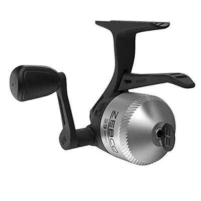 Image of Zebco 33 Micro Triggerspin Fishing Reel, Quickset Anti Reverse with Bite Alert, Smooth Dial Adjustable Drag, Powerful All Metal Gears a Lightweight Graphite Frame,Black,8 UK