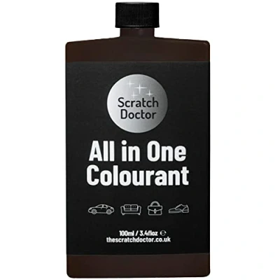 Image of Scratch Doctor All in One Leather Colourant Self Seal Dye Repair Paint for Furniture, Sofas, Car Seats (Chocolate Brown, 100ml)