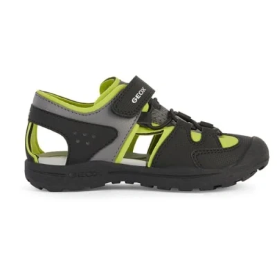 Image of Geox J Vaniett Boy A Sandal, Black Lime, 8.5 UK Child