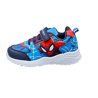 Image of Marvel Boys Spider Man Trainers, Blue, Size 7