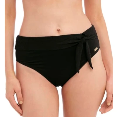 Image of Fantasie Ottawa Deep Gather Bikini Bottom, Black, XX Large