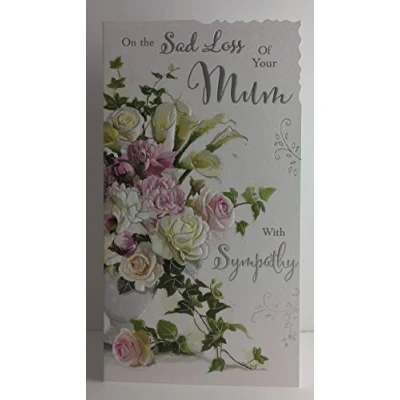 Image of Jonny Javelin On The Sad Loss of Your Mum with Sympathy Card Flowers